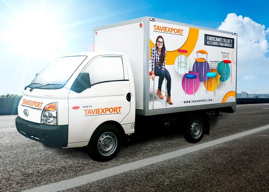 Брендирование коммерческого транспорта Taviexport
