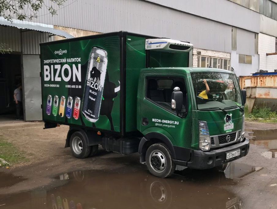 брендирование корпоративных машин - bizon