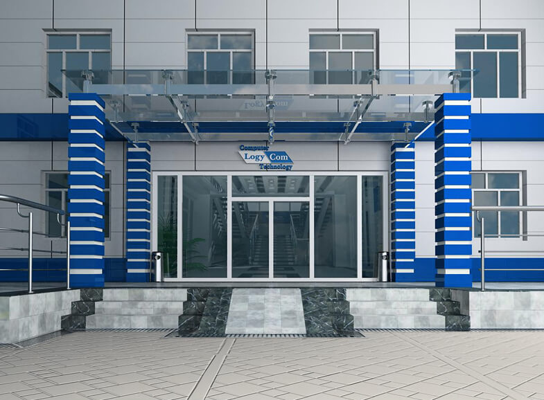 Входная группа офиса LogyComTechnology